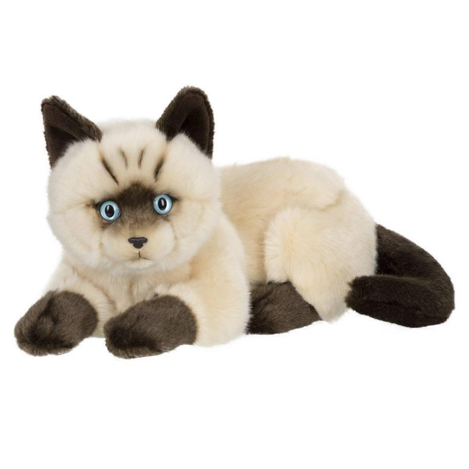 peluche chat siamois
