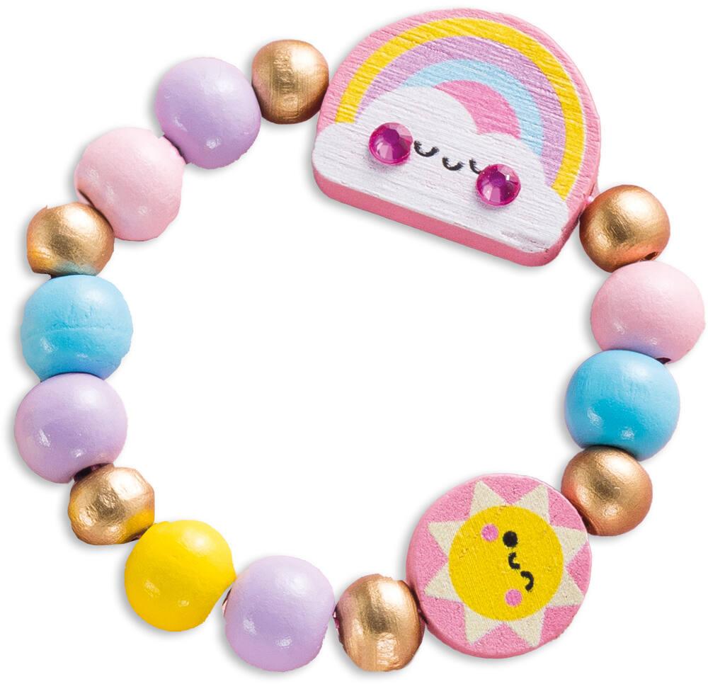 Janod - 3 Bijoux à Créer - Petits Animaux en Velours - 2 Bracelets + 1 Collier - Kit Loisirs Créatifs - Activité Fait Main pour Enfants - Dès 6 ans