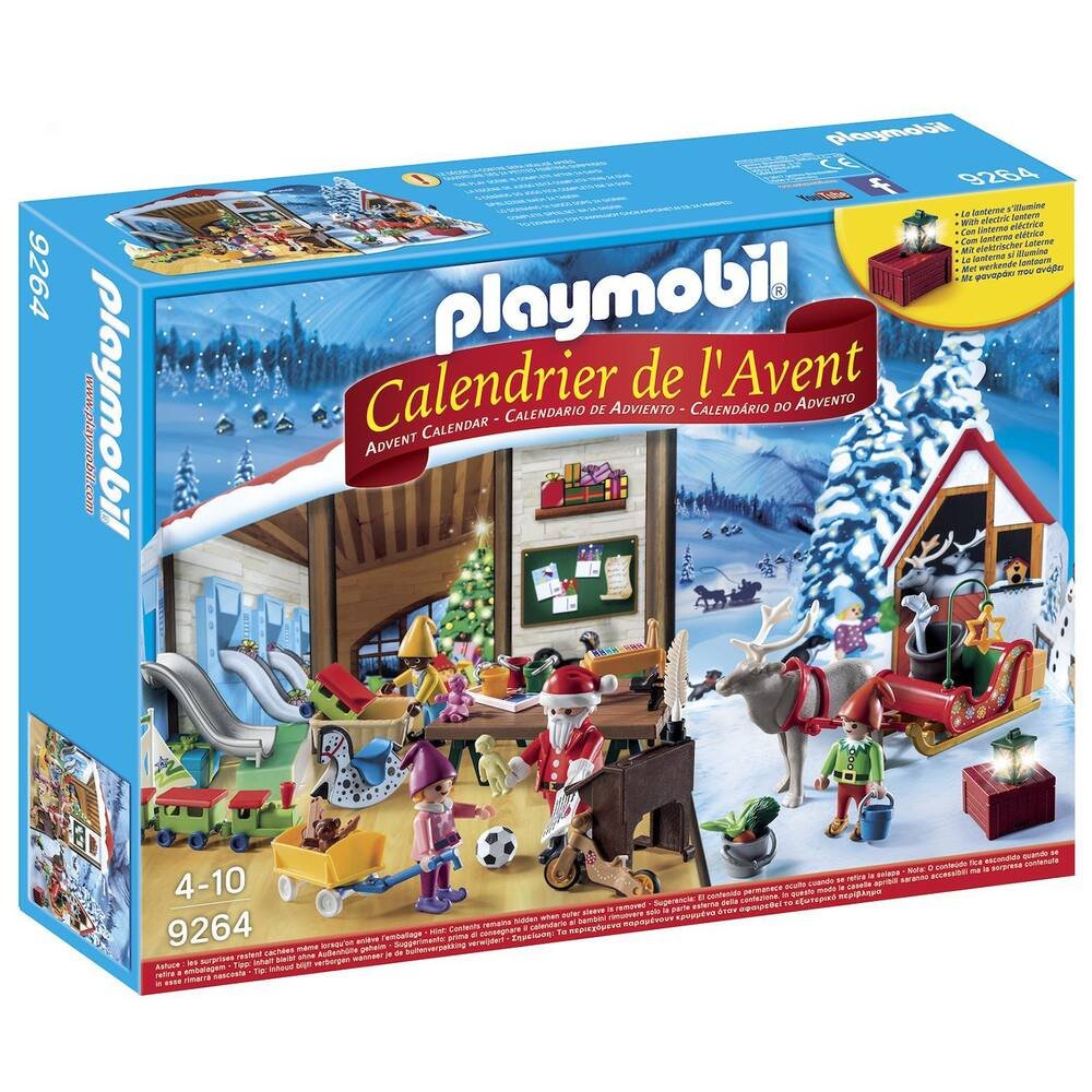 Playmobil 9264 ADVENT CALENDAR "l' Atelier du Père Noël" avec électronique Lanterne 