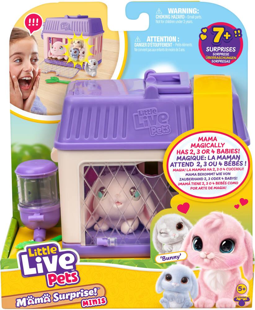 Little Live Pets Mama Surprise Minis - Lapin Et Bébés à Découvrir - Jeu Infini - Soins Et Surprises