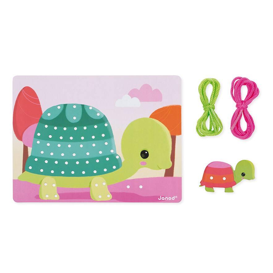 Cartes à Lacer Animaux Montessori 4 Pièces – Jouet Éducatif En Bois Pour Enfants 3-5 Ans, Développement Motricité Fine & Coordination, Idéal Cadeau Voyage Garçon Fille
