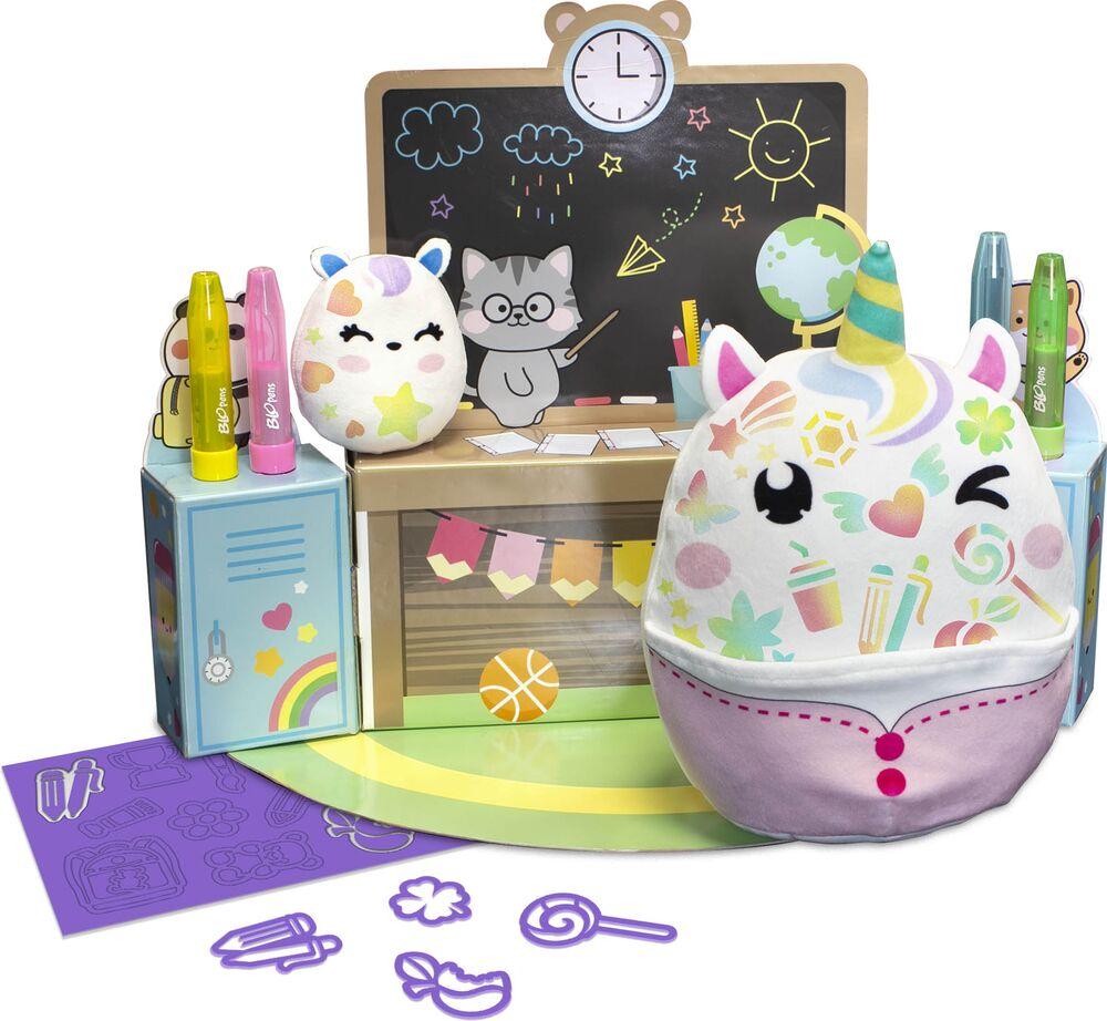 Lansay BLOPENS X-TRA Candy Rose Squishy - Kit Créatif Feutres Souffleurs Et Squishy à Personnaliser Dès 5 Ans