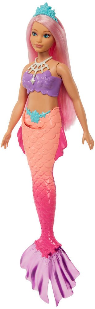 Poupée Barbie sirène Dreamtopia corail