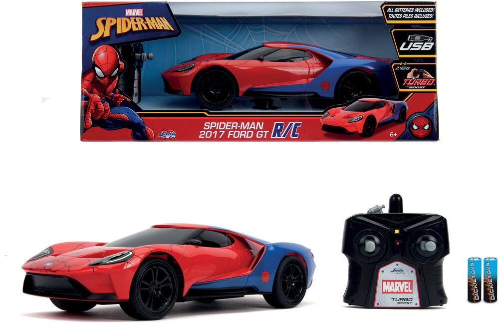 Télécommande Spiderman Spider-Man voiture poussette RC 2,4 enfants héros  Marvel