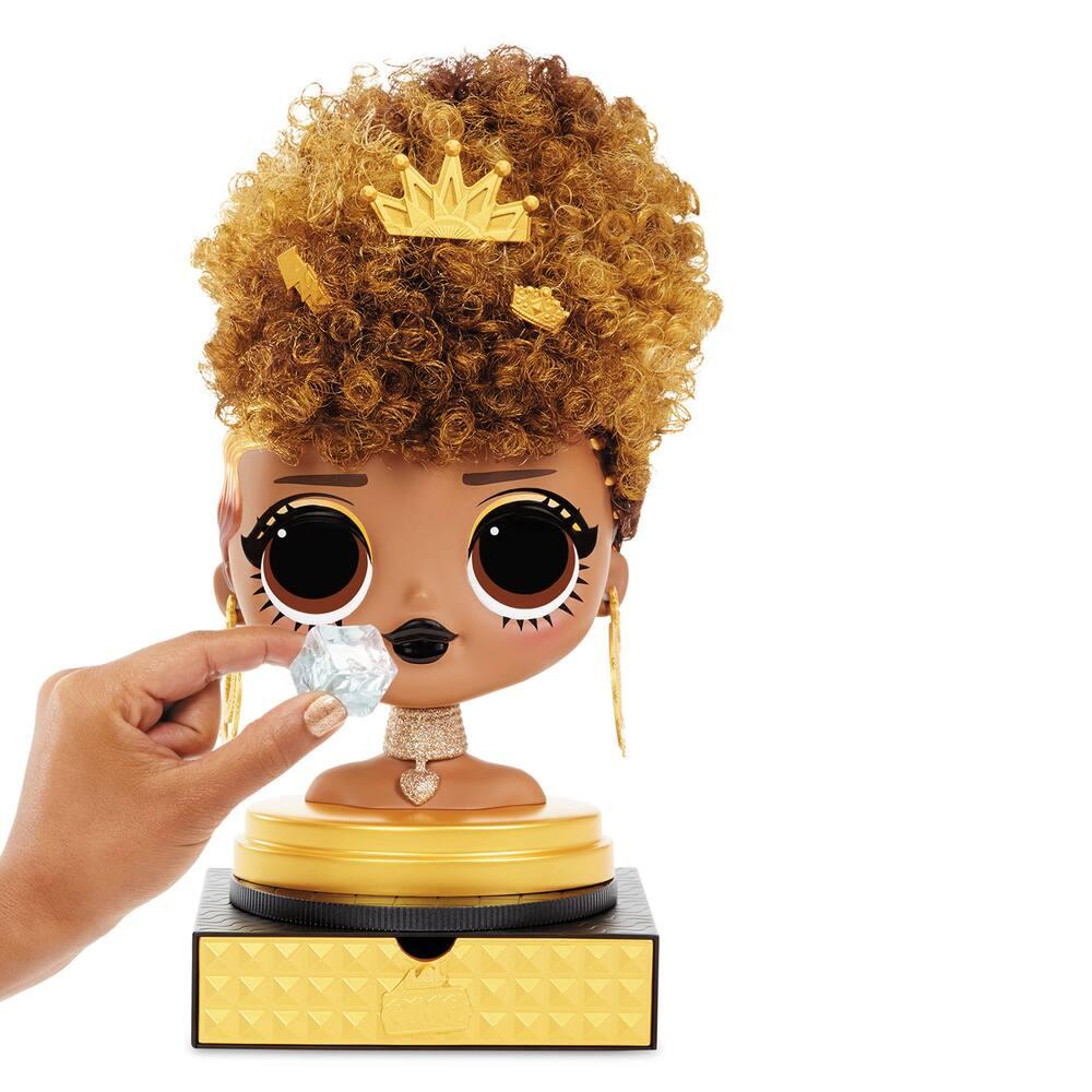 LOL Surprise Tête à Coiffer OMG Royal Bee - 30 Surprises Avec Perruques Et Accessoires - Jeu Créatif