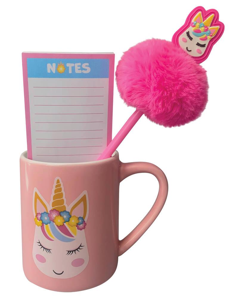 Ensemble Papeterie Licorne Mignonne – Carnet A5 + Stylo Licorne | Cadeau Idéal Filles 5-11 Ans, Rentrée Scolaire, Anniversaire Ou Noël