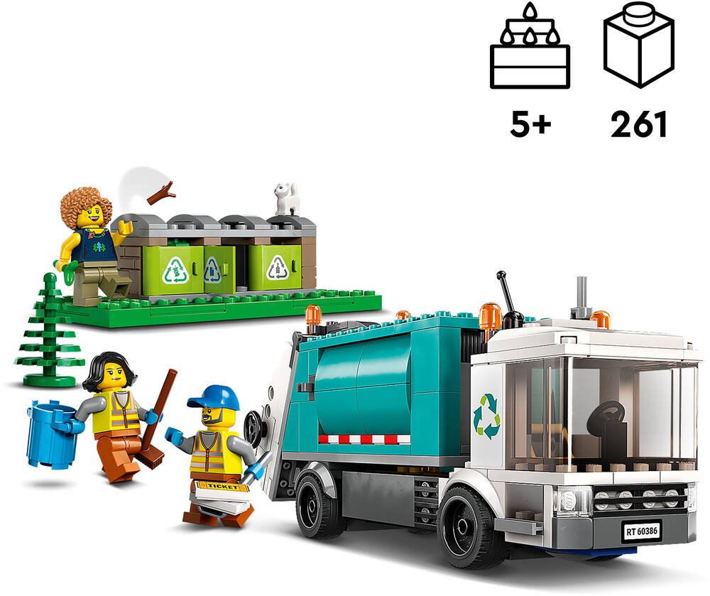Le camion de recyclage - LEGO® City - 60386 - Jeux de construction