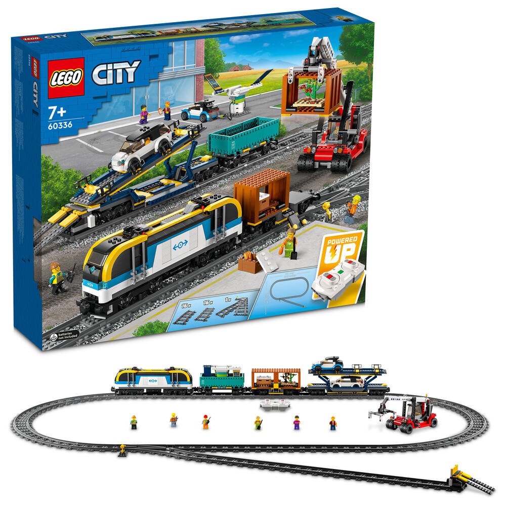 Lego®city 60336 - le train de marchandises, jeux de constructions &  maquettes