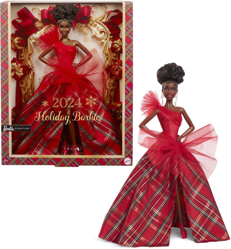 Barbie signature poupee joyeux noel brune poupees joueclub
