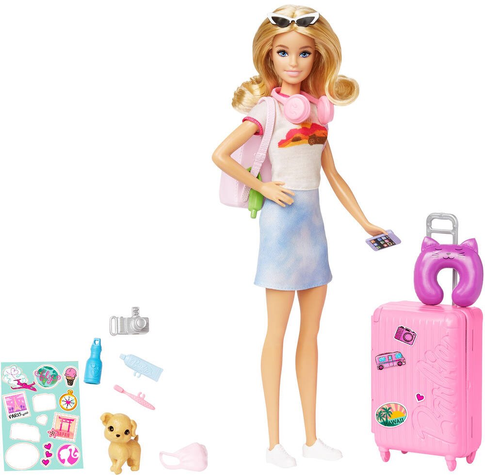 Fille enfants jouet poupée accessoires poupée valise roues