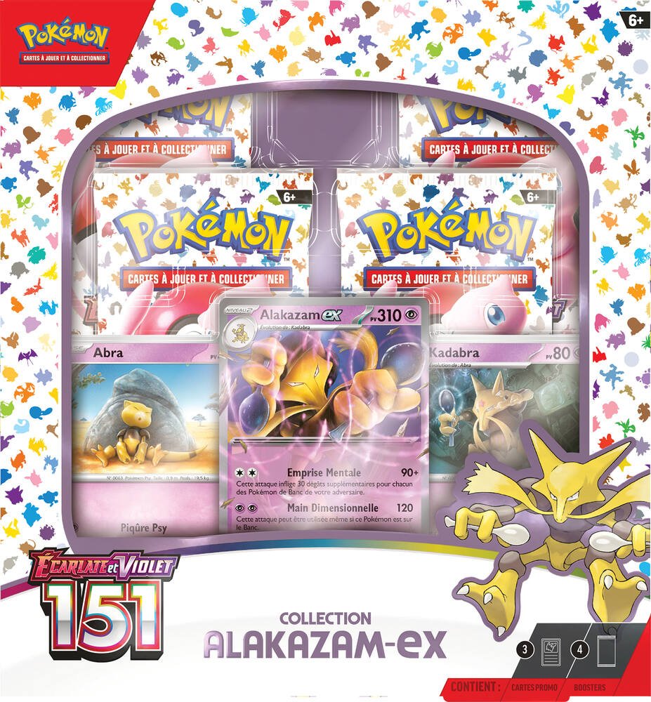 Coffret Pokémon Alakazam-EX - Écarlate et Violet 151 F - ASMODEE