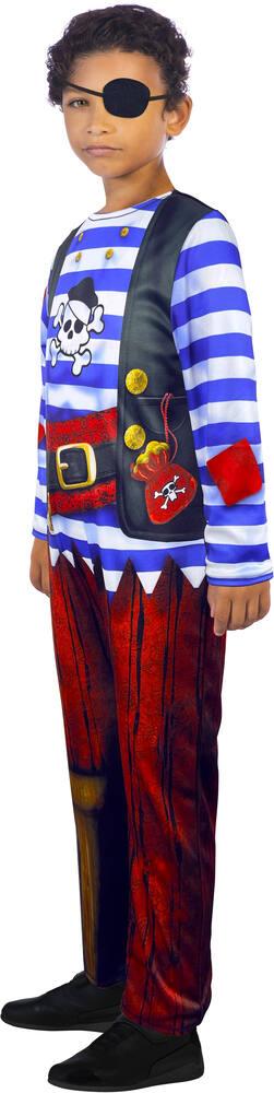 Déguisement Pirate Rubies Pour Enfant 5-6 Ans - Costume Avec Top, Pantalon, Bandeau Et Ceinture - Taille M