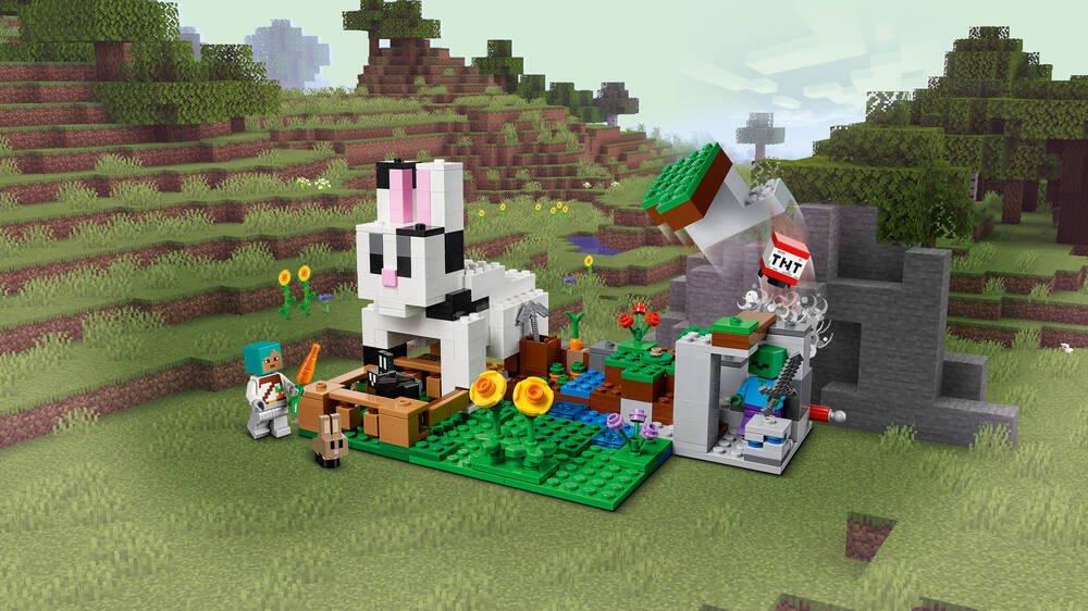 Lego 21181 minecraft le ranch lapin set de construction jouet