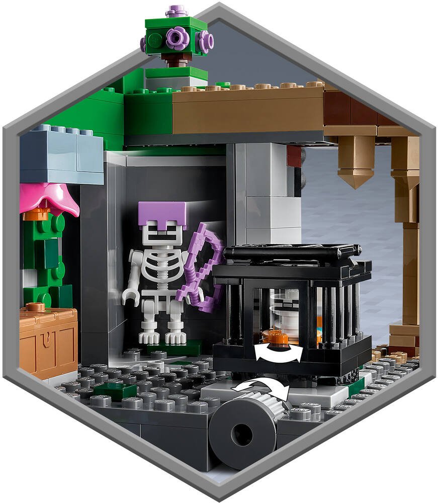 LEGO 21189 Minecraft Le Donjon du Squelette, Jouet Construction, Figurine  Squelette avec Accessoires, Grotte - Zoma