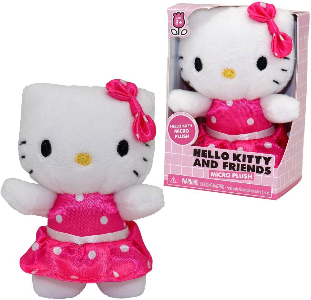 Sanrio Hello Kitty – Peluche Chat Noir 22,9 Cm Avec Autocollants Et Crochet – Coffret Cadeau Officiel