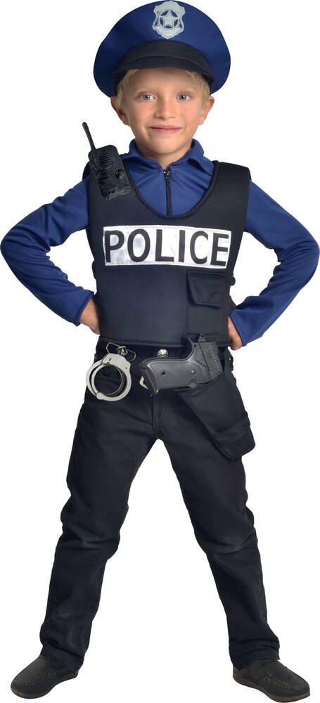 Deguisement policier 8-10 ans, fetes et anniversaires