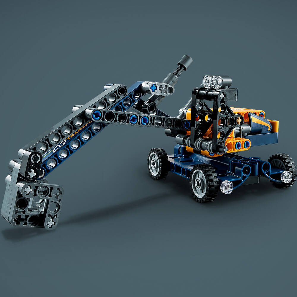 LEGO® Technic 42147 Le Camion à Benne Basculante, 2-en-1, Pelleteuse Jouet,  Engin de Chantier blanc - Lego