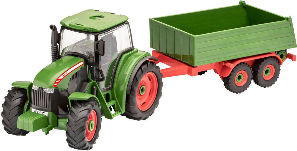 Maquette - tracteur avec remorque, jeux de constructions & maquettes