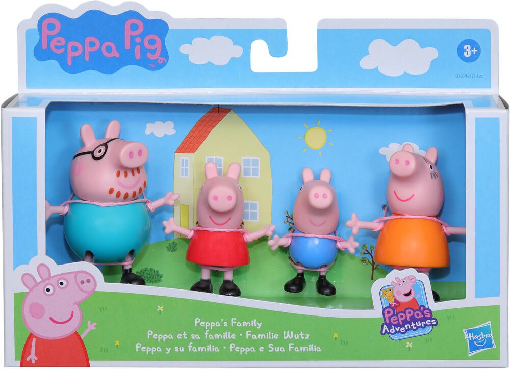 Famille en peluche de Peppa Pig. Vidéos en français pour enfant. Peppa a  cassé sa jambe! 