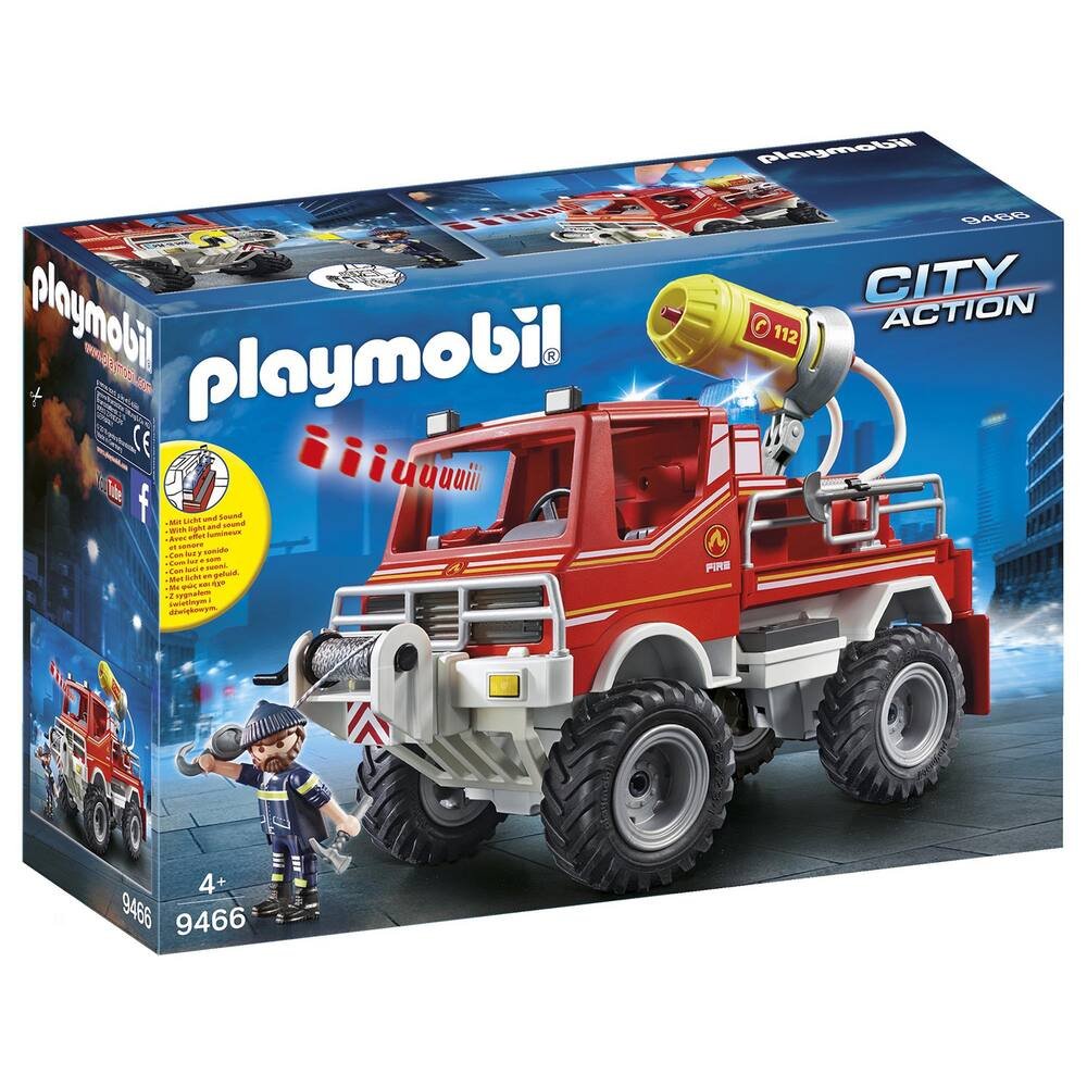 Promo Playmobil 71194 pick up et pompier chez JouéClub