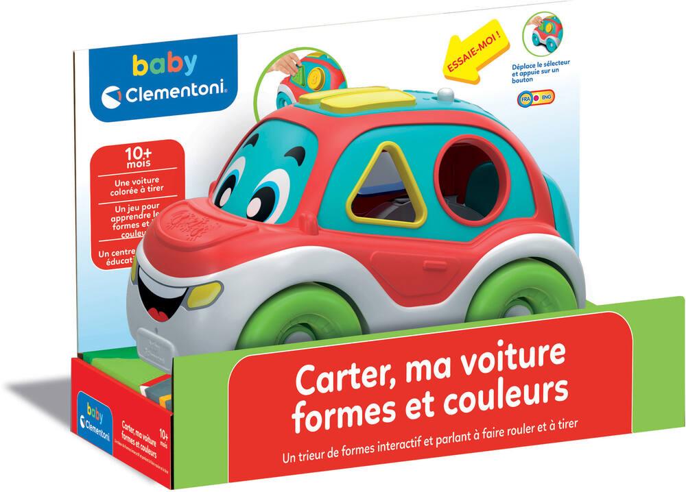 Clementoni – 4 Véhicules D’activités Bébé (bus, Camionnette, Voiture, Moto) – Dès 10 Mois – Empiler, Encastrer, Rouler