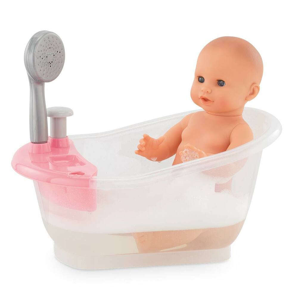 Baignoire de poupée électrique Exquise Eau jaillissante Son Portable  Miniature Maison de poupée Salle de bain Baignoire pour 1/6 Poupées