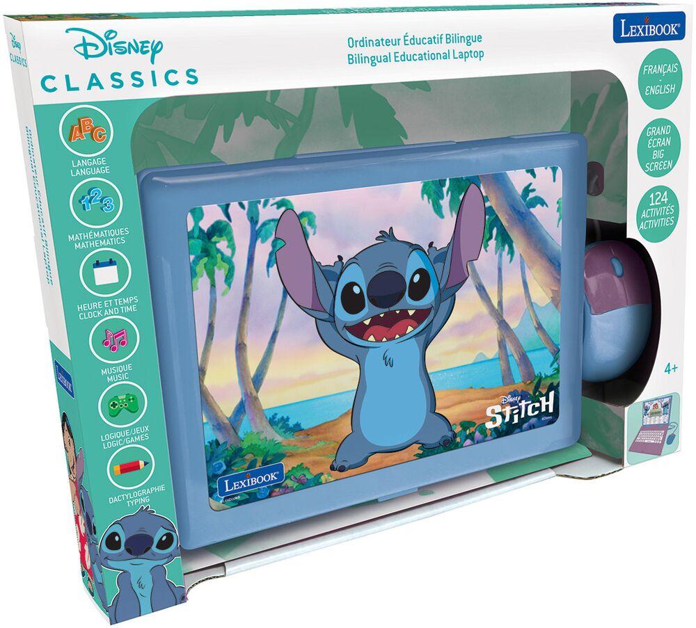 Ordinateur parlant bilingue stitch – 124 activites jeux