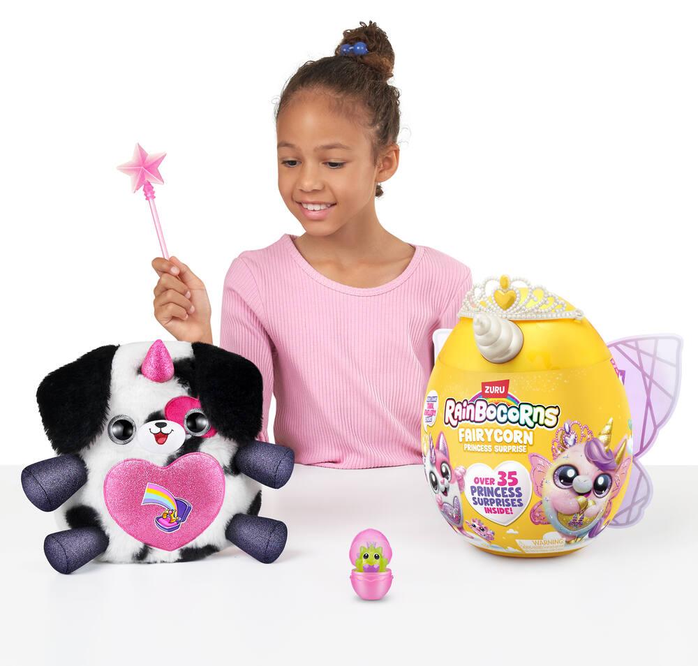 Rainbocorns peluche fairycorn princess surprise peluche joueclub