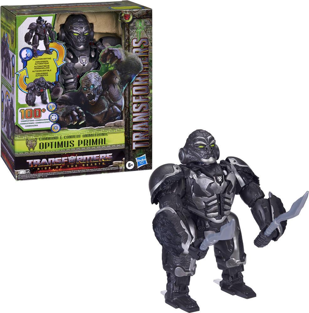 Tranformers figurine optimus primal animatronic vehicules garages joueclub