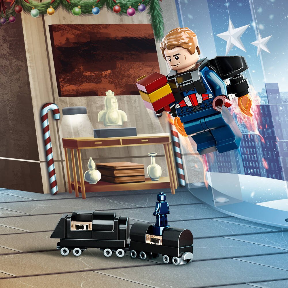 Lego 76196 marvel le calendrier de l'avent des avengers jouet enfants 7 ans  avec spider-man et iron man cadeau noël - La Poste