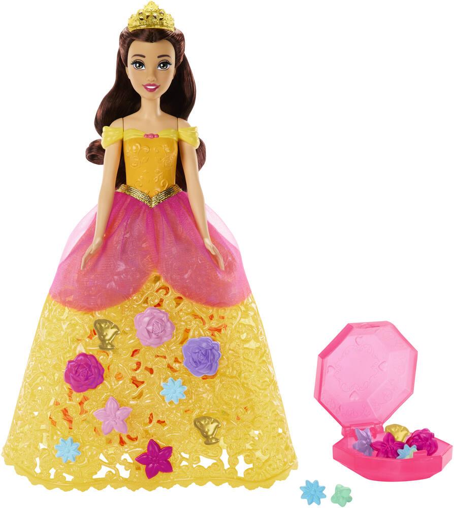 Disney princesses poupee belle robe a fleurs poupees joueclub