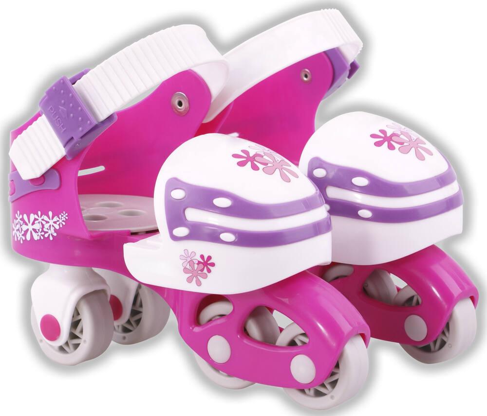 Patins evolutifs et ajustables rose pointure 25 32 jeux exterieurs et sports joueclub