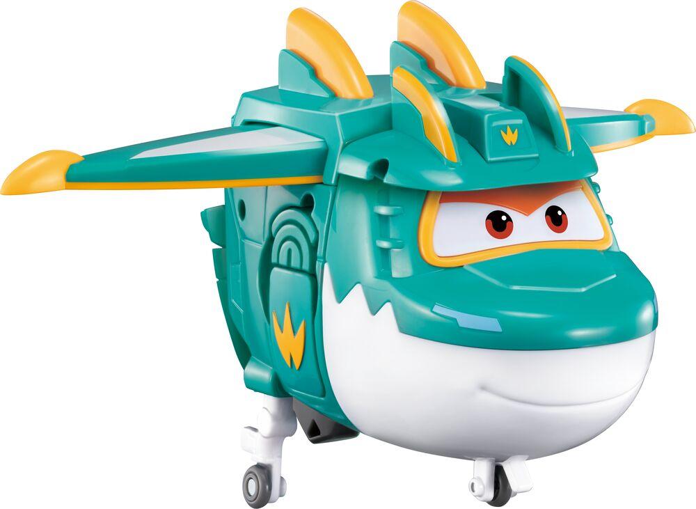Super Wings Tino – Mini Dinosaure Robot Transformable 2-en-1 – 5 Cm – 3 étapes De Transformation – Dès 3 Ans – Collection Super Wings