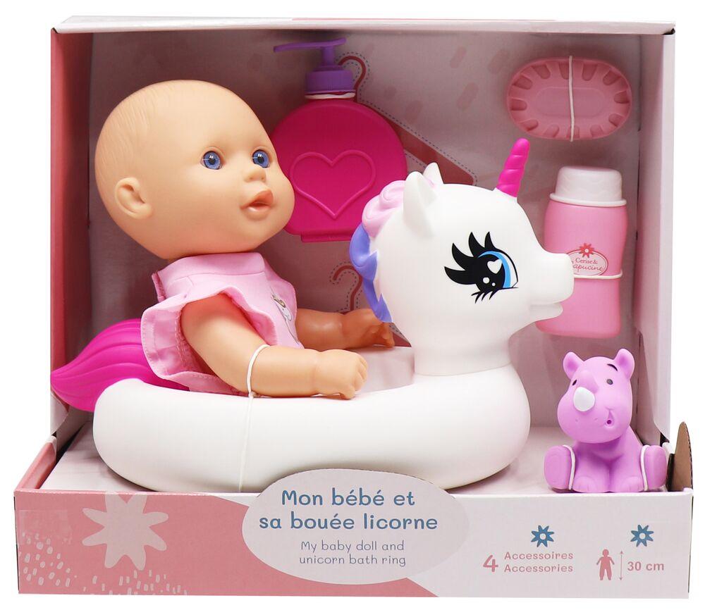 Bouée Bébé Licorne Ou Dinosaure Avec Pare-Soleil – 6 Mois à 3 Ans – Sécurité & Fun Piscine