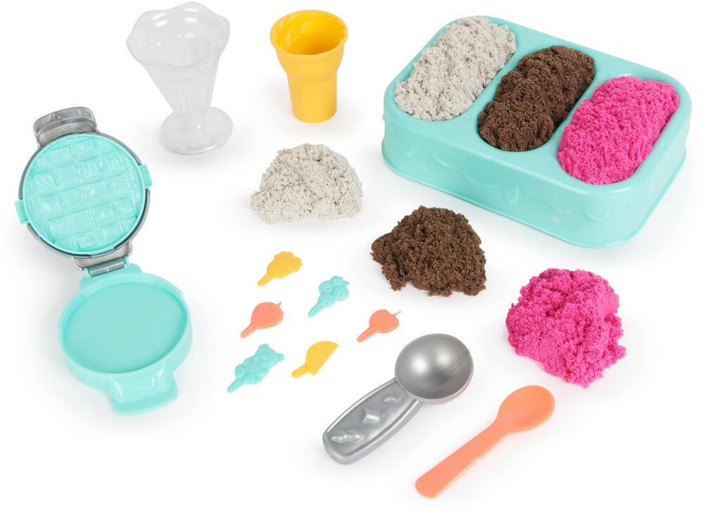 Kinetic Sand Sable Magique Délices Glacés 454G + 6 Outils - Jouet Créatif Enfant Dès 3 Ans