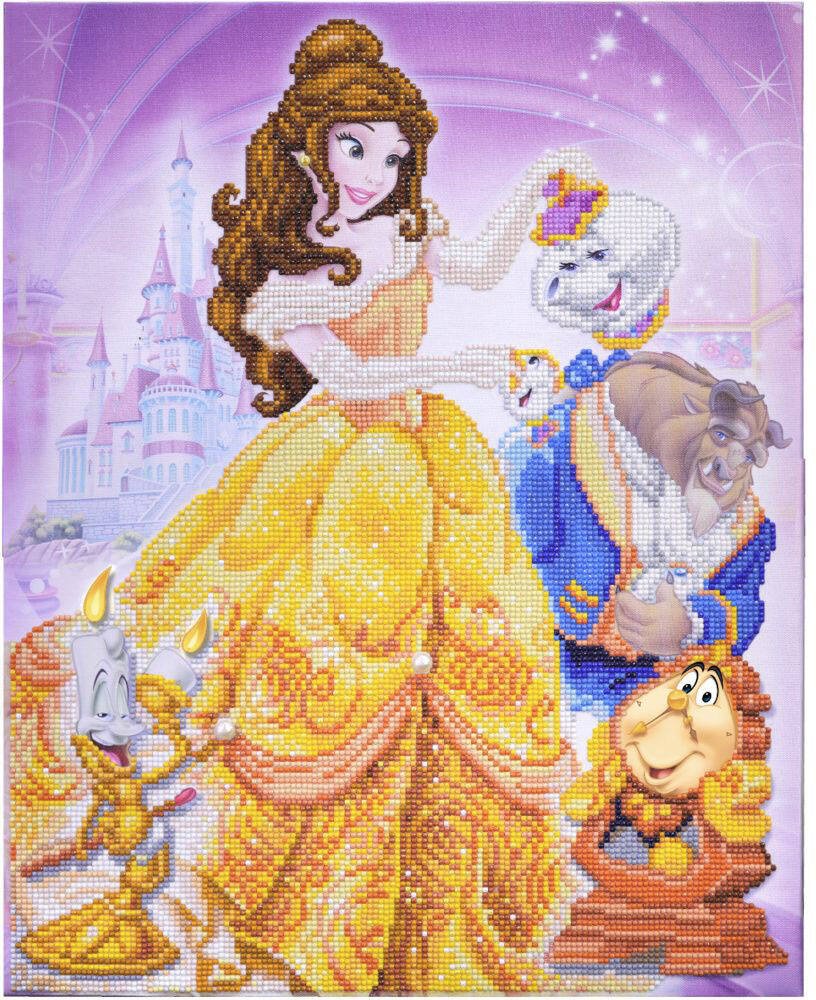 Disney la belle et la bÊte tableau À diamanter 40x50cm crysta, activites  creatives et manuelles