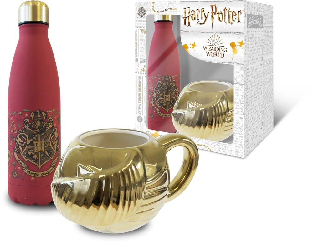 Harry potter - coffret cadeau mug et vif d'or