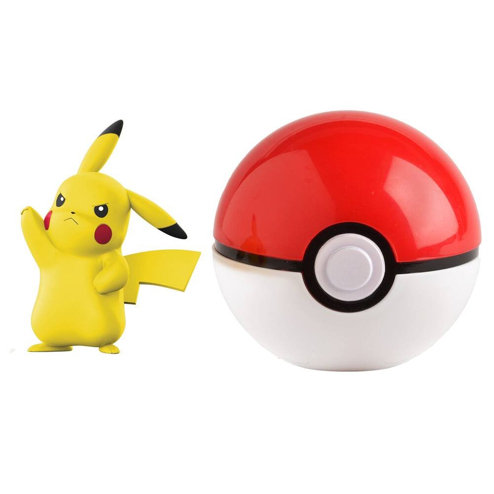 POKEBALL Pokemon - PIKACHU - Taille réelle - Rouge et blanc - Figurine  aléatoire - Cdiscount Jeux - Jouets