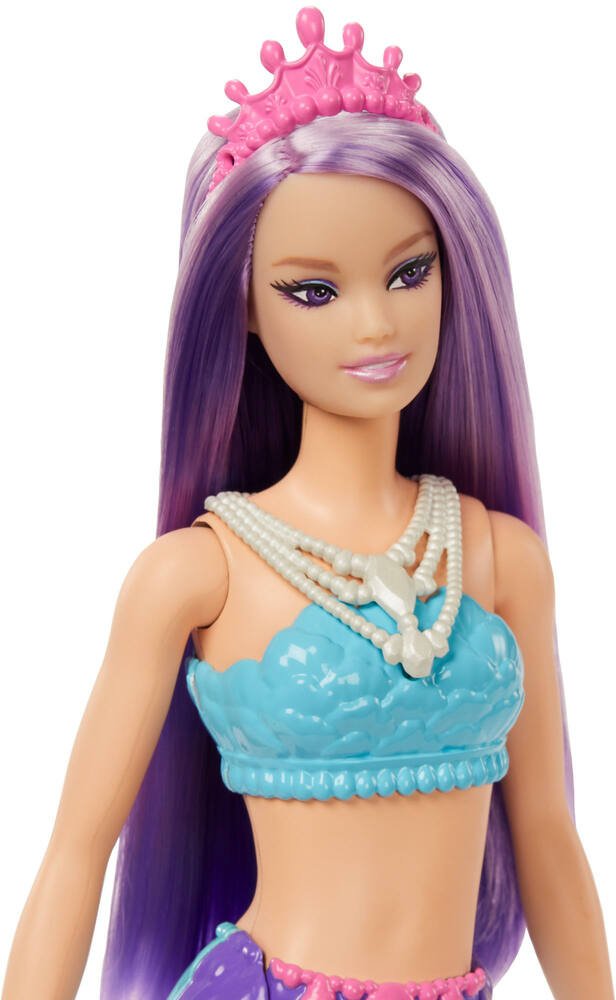 Barbie-dreamtopia-poupee barbie sirÈne, cheveux violets