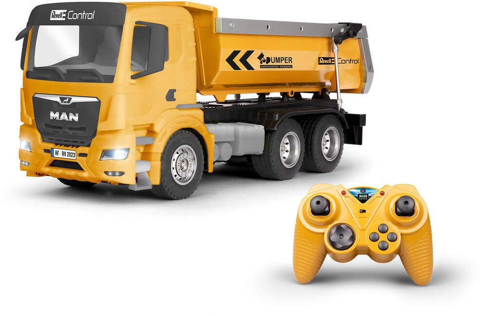 Camion benne radiocommande man tgs 28.430 dumper truck 1 14 vehicules garages joueclub