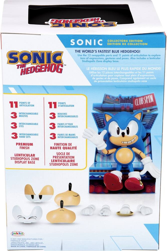 Sonic the hedgehog figurine articulée de collection