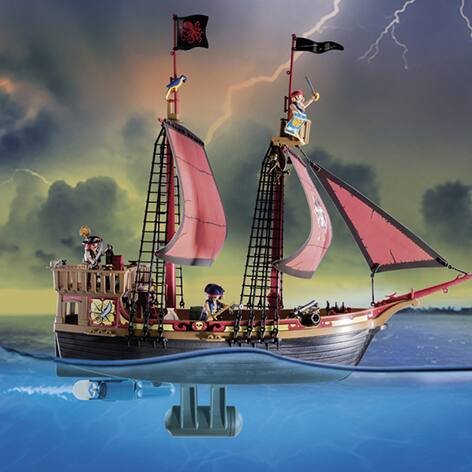 Promo Playmobil 70411 bateau pirates chez JouéClub