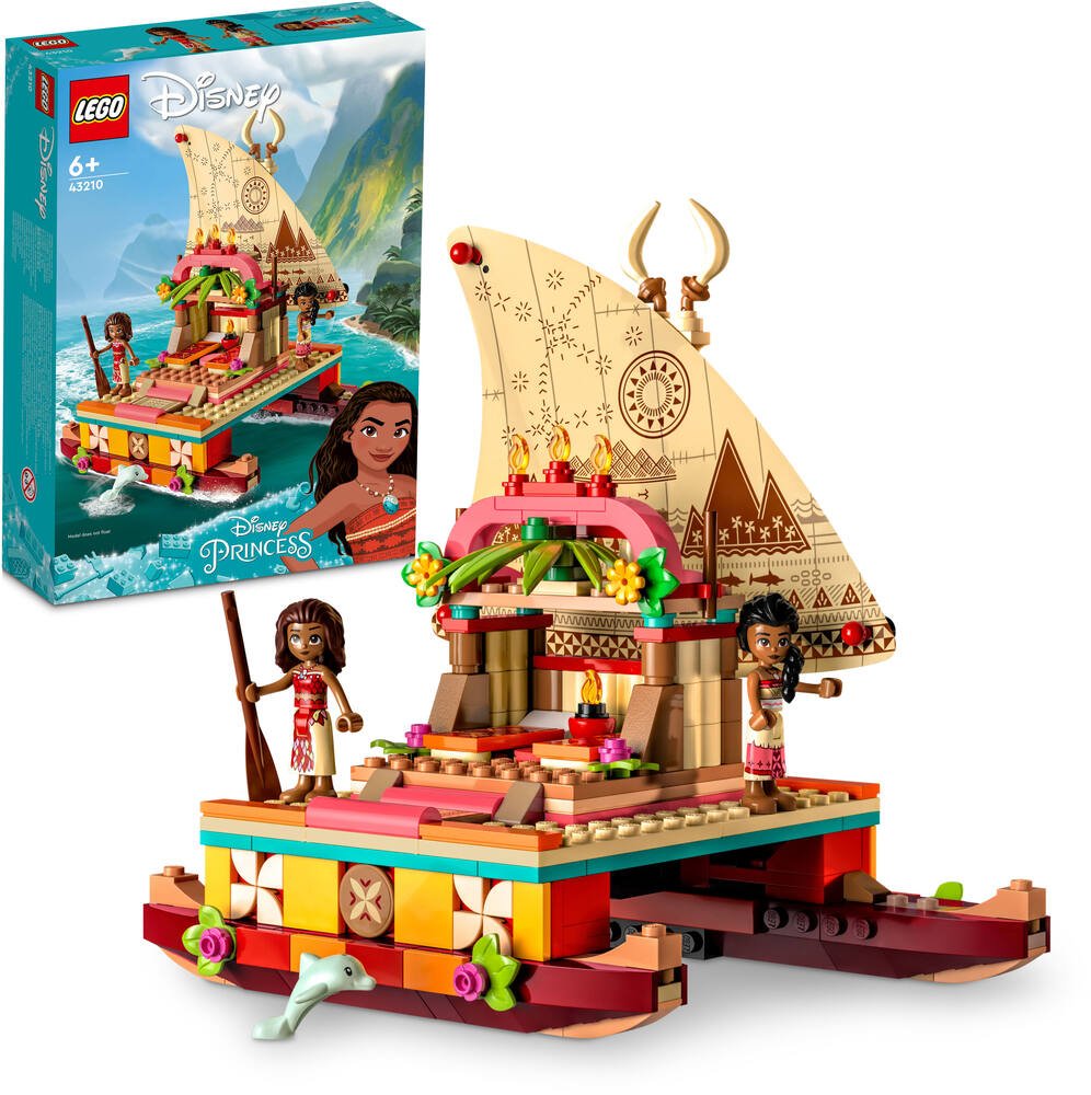 Lego®disney princess™ 43210 - le bateau d'exploration de vaiana, jeux de  constructions & maquettes
