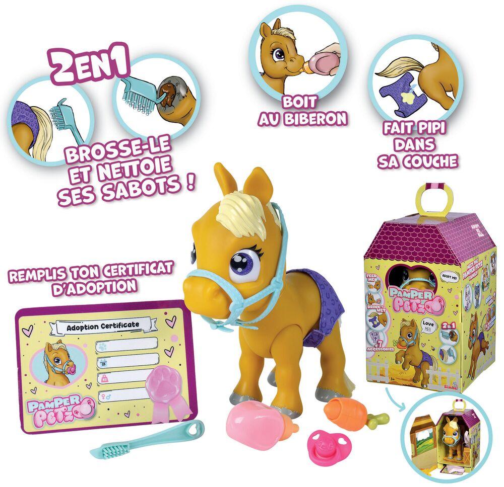 Mascota Interactiva Potro Mascota Interactiva Pamper Petz – Potro Con Pañal Que Bebe Y Hace Pipí, Incluye Peine Y Certificado De Adopción, Regalo Para Niños De 3 Años En Adelante