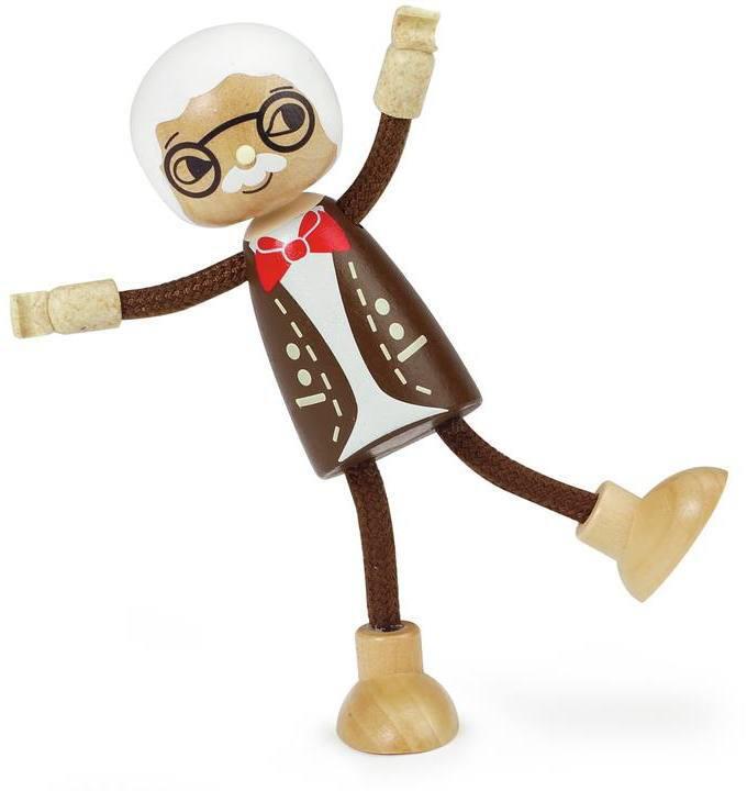 Poupee en bois grand-pere jouets en bois jouéclub