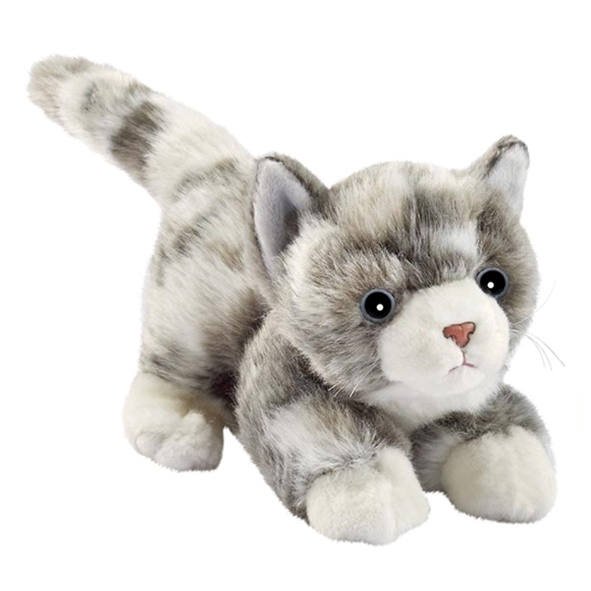 Peluche Chaton Joueur Gris Cm Peluche Joueclub