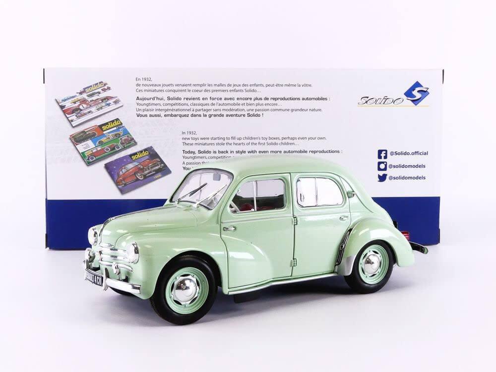 Renault 4CV 1955 ODEON 1/43 - Vert D'eau - Série Limitée 1008 Pièces - Neuf