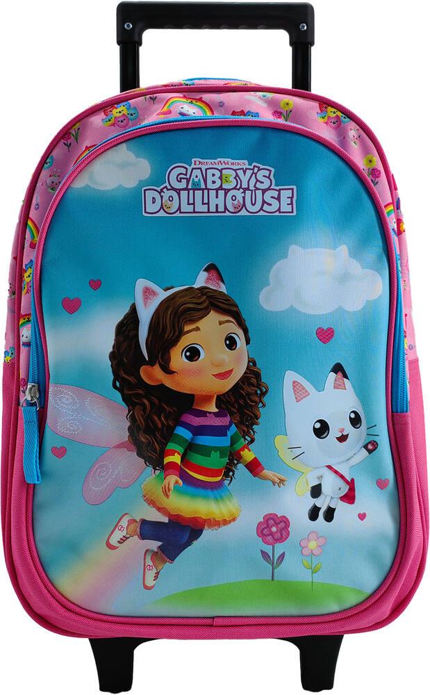 Sac à Dos Gabby's Dollhouse – Sac De Piscine Enfant Rose, Fermeture à Cordon, Bretelles Réglables, Officiel