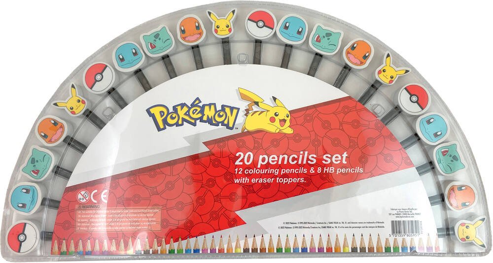 Pokemon - set papeterie 20 pieces