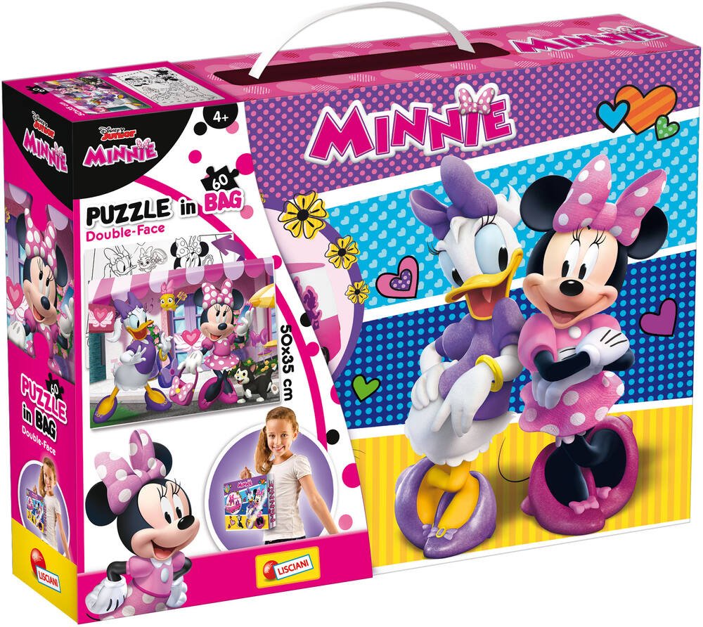 Puzzle in bag 60 pieces - minnie, puzzle